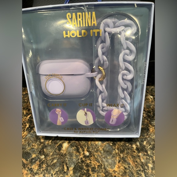 Sarina Accessories Sarina Hold It Airpod Case Wristlet Combo New In